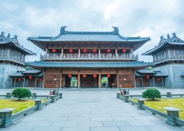 浙江溪口雪竇寺建筑風景圖片(8張)