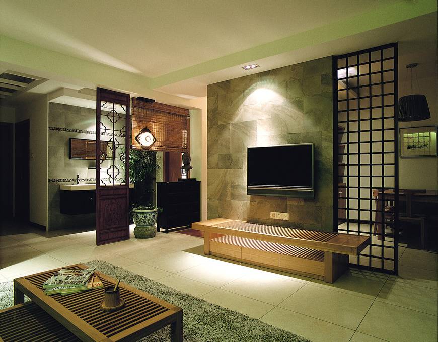 中式新中式客厅背景墙电视背景墙设计图
