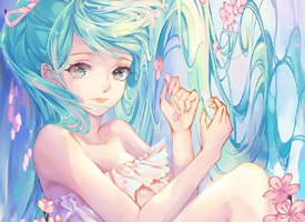 初音未来唯美插画高清手机壁纸