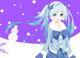 一组雪初音动漫桌面图片欣赏