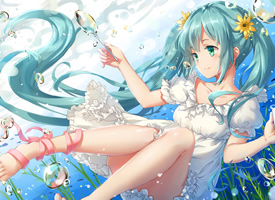 甜美初音未来美美的萝莉图片欣赏