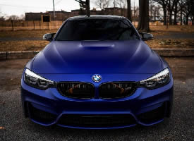 蓝色宝马BMW M3，诱惑十足