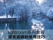 lightroom系列教程：局部修饰利器--渐