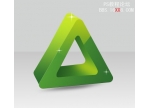 教你如何用ps制作三维三角形立体logo